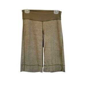 Lululemon Flow and Go Crop  Ladies 4 Heathered Moss Green